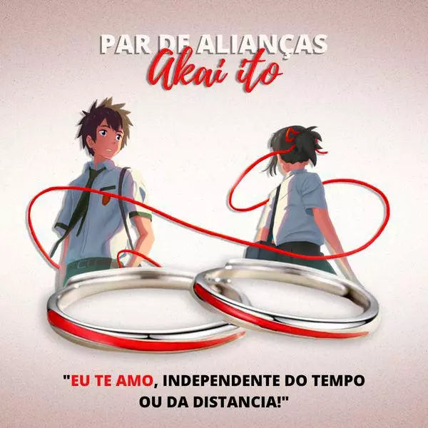 Par de Alianças Akai Ito