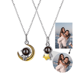 Par de Colares Astronautas - Foto Personalizável