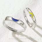 Par de Alianças Sol e Lua Premium