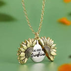 Colar Girassol Você é Meu Raio de Sol + CAIXINHA BRINDE