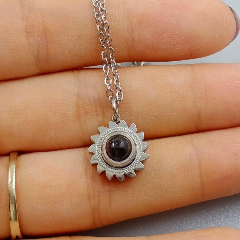 Colar Sol de Amor - Foto Personalizável