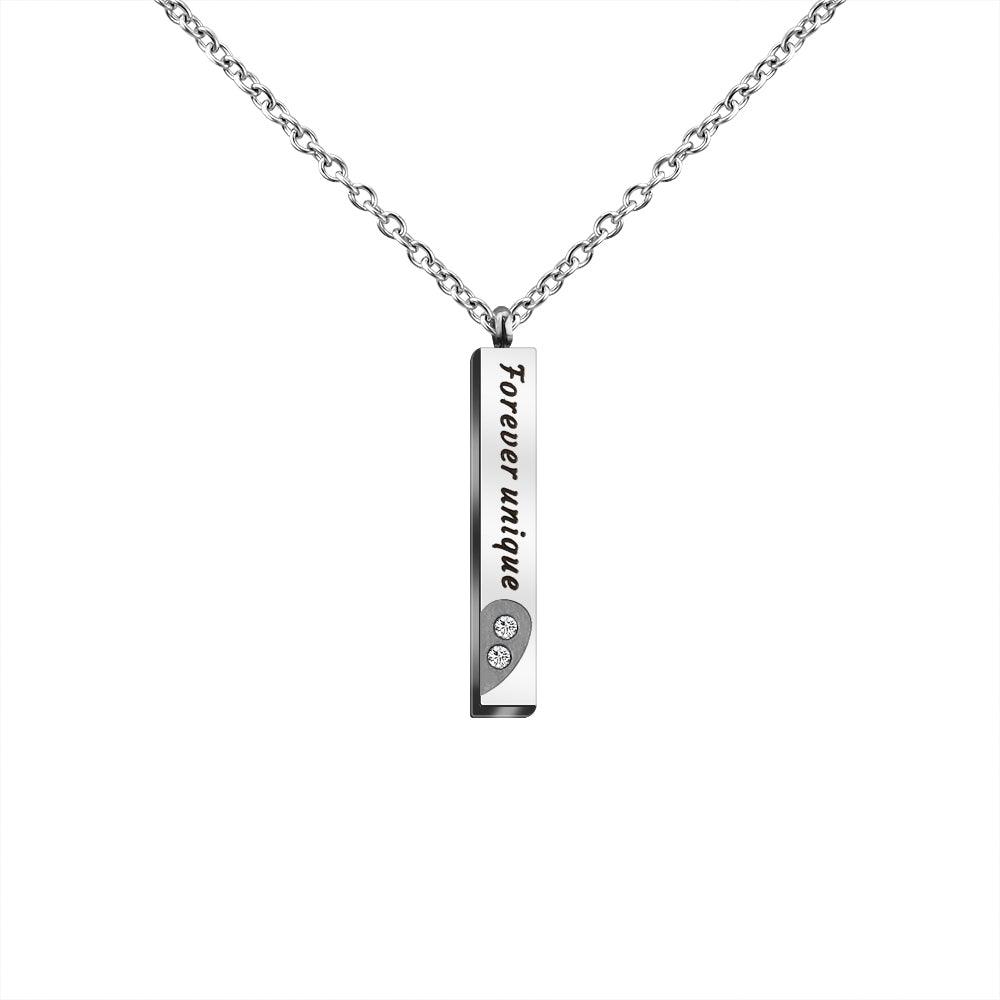 Par de Colares Barra Lovers - Escrita Personalizável