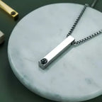 Colar Barra Memories - Foto e Escrita Personalizável