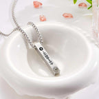 Colar Barra Memories - Foto e Música/playlist Personalizável