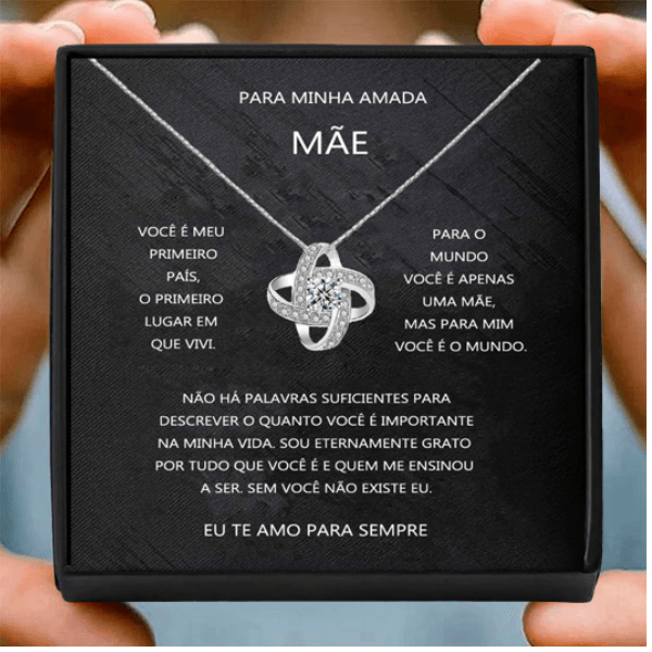 Colar Infinity & Carta Para Minha Amada Mãe