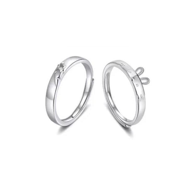 Par de Alianças Coelhinho Fofinho