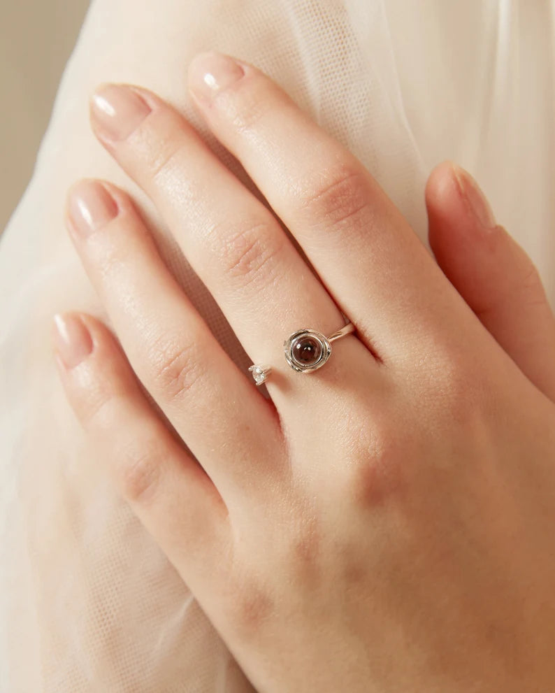 Anel Momentos Eternos - Foto Personalizável