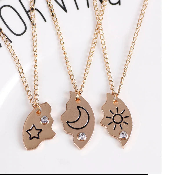 Colares da Amizade - Sol - Lua - Estrela