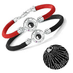 Par de Pulseiras EU TE AMO em 100 Idiomas