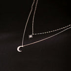 Colar Luar Estrelado - Lua e Estrela