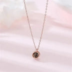 Colar Pingo de Amor - Foto Personalizável