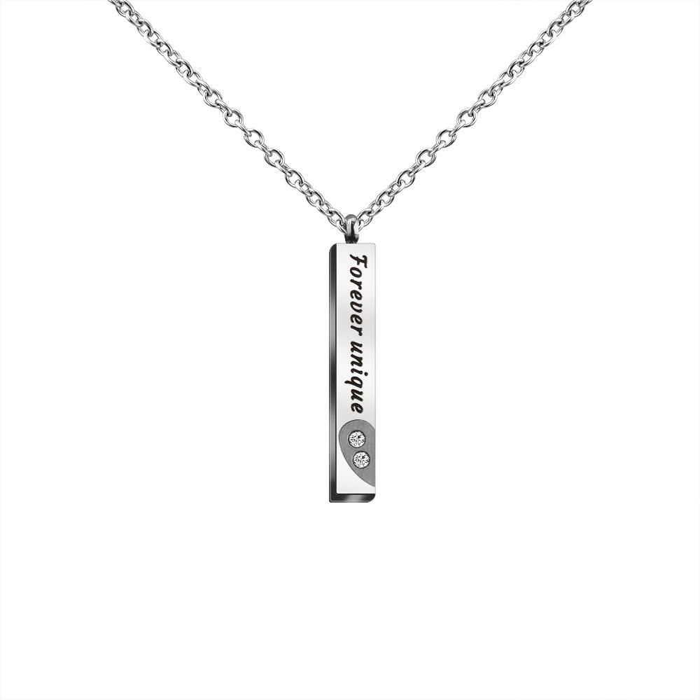 Par de Colares Barra Lovers - Escrita Personalizável