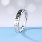 Par de Alianças Lua Estrelada