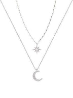 Colar Luar Estrelado - Lua e Estrela