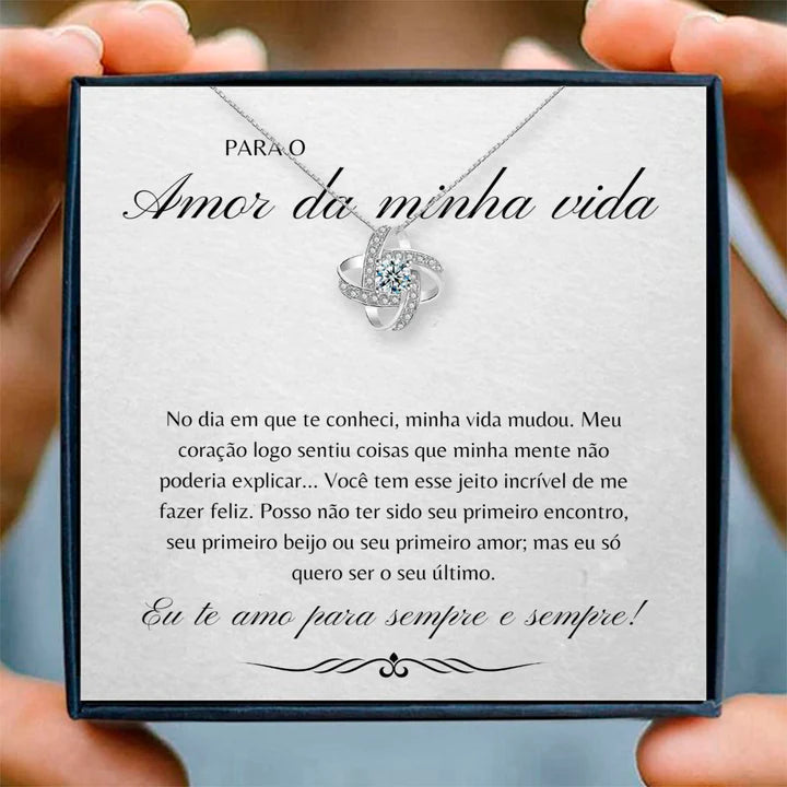 Colar Lover & Carta Para o Amor da Minha Vida