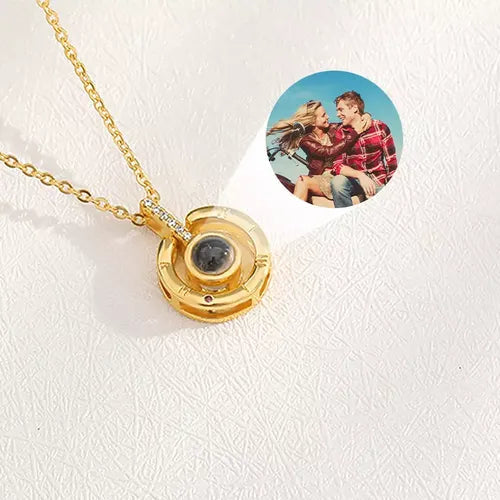 Colar Círculo do Infinito - Foto Personalizável