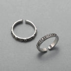 Par de Alianças Ondas Negras