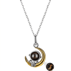 Par de Colares Astronautas - Foto Personalizável