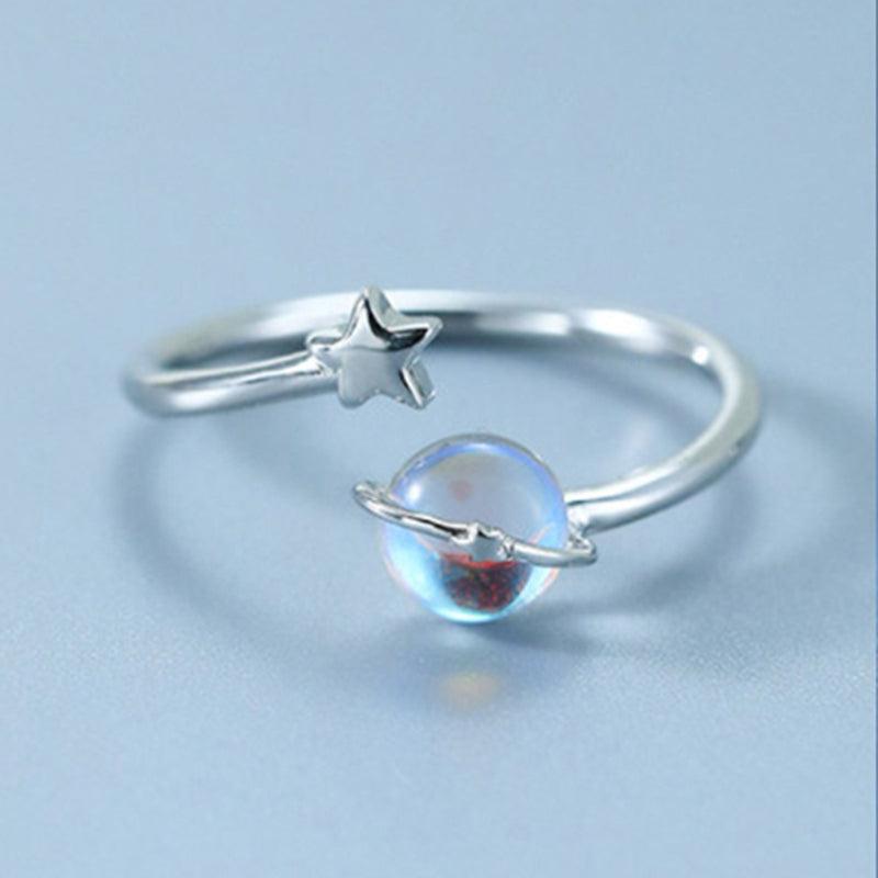 Par de Alianças Astronauta e Planeta