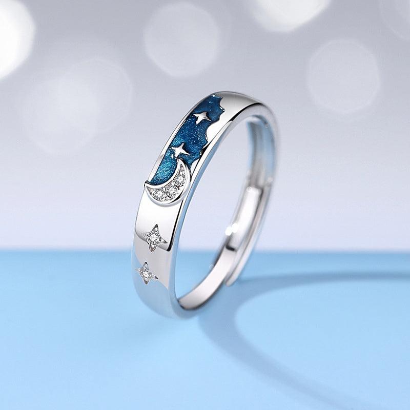 Par de Alianças Lua Estrelada