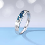 Par de Alianças Lua Estrelada