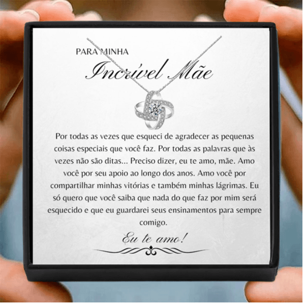 Colar Lover & Carta Para Minha Incrível Mãe
