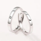 Par de Alianças Sol e Lua