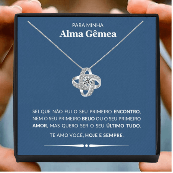 Colar Lover & Carta Para Minha Alma Gêmea
