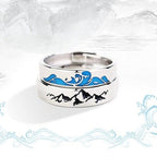 Par de Alianças Mares e Montanhas 2