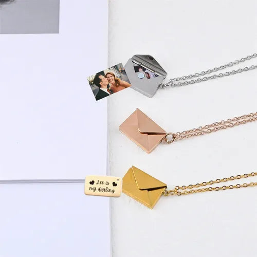 Colar Carta de Emoção - Foto ou Texto Personalizável