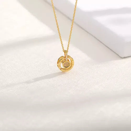 Colar Círculo do Infinito - Foto Personalizável