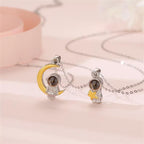 Par de Colares Astronautas - Foto Personalizável