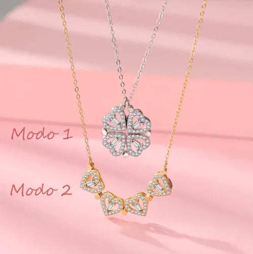 Colar Luxury Rosé (2 em 1)