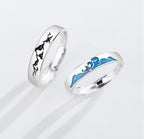 Par de Alianças Mares e Montanhas 2