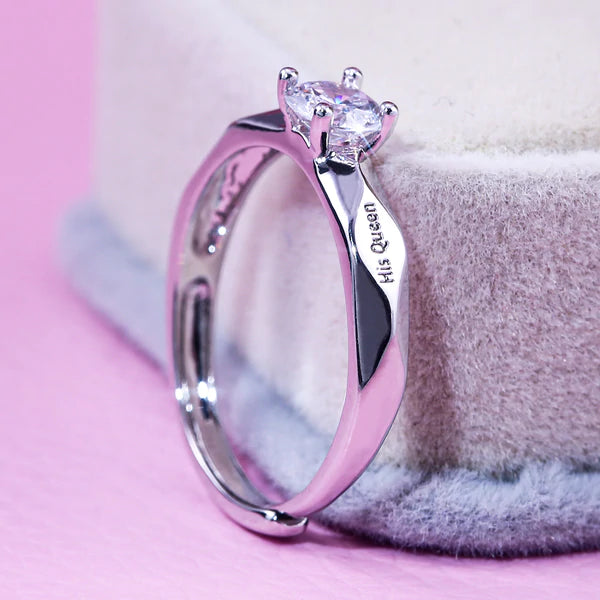 Par de Alianças Seu Rei e Sua Rainha