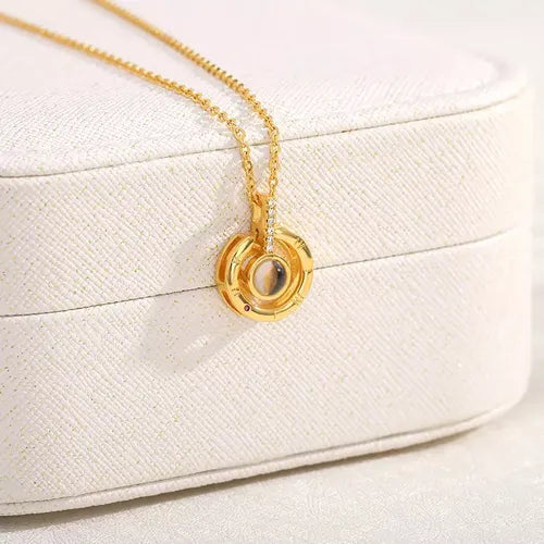 Colar Círculo do Infinito - Foto Personalizável