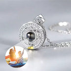 Par de Colares Sol e Lua - Foto Personalizável(PAGUE 1, LEVE 2)