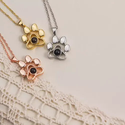 Colar Patinhas Eternas - Foto Personalizável