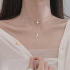 Colar Luar Estrelado - Lua e Estrela