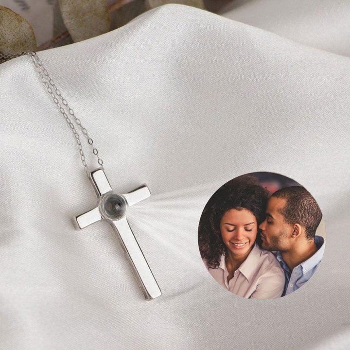 Colar Crucifixo Eterno - Foto Personalizável