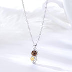 Par de Colares Astronautas - Foto Personalizável