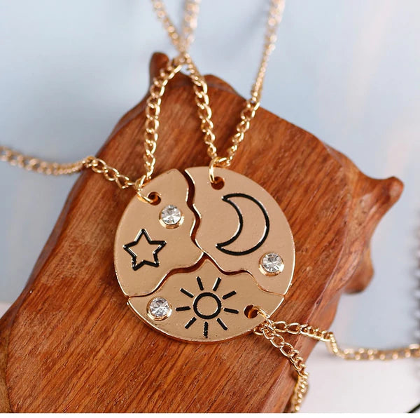 Colares da Amizade - Sol - Lua - Estrela