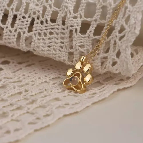 Colar Patinhas Eternas - Foto Personalizável