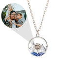 Par de Colares Mar e Montanha - Foto Personalizável